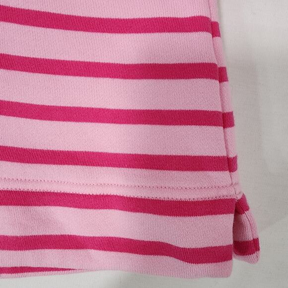 Talbots Petite Womens Johnny Collar Striped Pullover Sweatshirt XLP Pink Polo - Picture 6 of 8